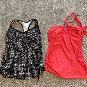 2 size small maternity swim tankini